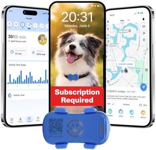 Dog GPS Tracker for Dogs, Virtyal Fence ,Realtime, Lighting Flash&Audible Seek Mode, Anti Lost No Distance Limited Pet GPS Location Tracker Fit Most Pet Collars, Subscription Needed