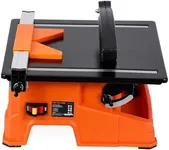 GarveeTech 7 inch Wet Tile Saw, 6500 RPM & Pure Copper Motor, Bevel cuts tile from 0 to 45, Tile Cutter Wet Saw with Water Reservoir for Cutting Tiles and Stones, for DIY Enthusiasts