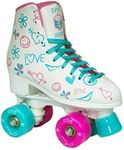 Epic Skates Frost Quad Roller Skates, White, Kids Size 2