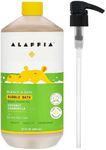 Alaffia Babies & Kids Bubble Bath, Coconut Chamomile, Pump Included – Gentle Cleanser with Raw Shea Butter and Yarrow, 32 Fl Oz