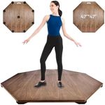 Portable Dance Floor, 48'' L x 48''W Tap Board for Tap Dancing, Tap Dancing Practice Board, Tap Dance Floor for Dancers Home & Outdoor.(XL)