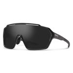 SMITH Optics Shift MAG Sunglasses – Shield Lens Performance Sports Sunglasses for Running, Biking, MTB & More – For Men & Women – Black + Photochromic Grey to Clear Chromapop Lens