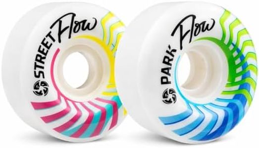 Bont Skates - Flow Park Roller Skate Wheels - Ramps Street Bowls Outdoor Recreational Quad Skating (Park 99A - Set of 4 Wheels)
