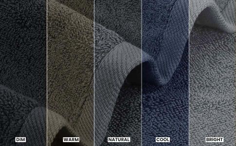 Utopia 4-Piece Bath Towel Set, Grey – Soft & Absorbent