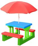 Kids Picnic Table Multi-Colour Outd