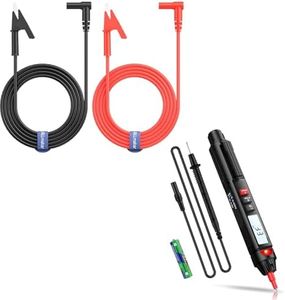 Non Contact Voltage Tester Pen Type Multimeter Alligator Clip Test Lead