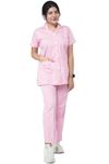 UNIFORM CRAFT Female Nurse Uniform | Hospital Staff, clinics, Home Health, Nurse Uniforms for Women made of Polyester-Cotton (XL, Pink)