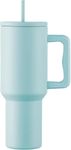 KELVEE 40oz Tumbler with Handle and Straw Lid, Reusable Vacuum Insulated Stainless Steel Water Bottle Leakproof Coffee Sipper Mug for Keeping Beverages Hot or Cold,Perfect for Travel (Sky Blue)