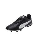 Puma Unisex Adults King Match Fg/Ag Soccer Shoes, Puma Black-Puma White, 8 UK