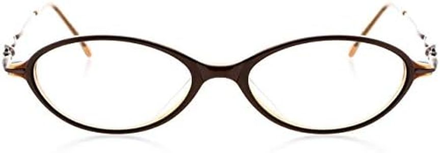 Womens Optical Eyewear - Oval Shape, Plastic Full Rim, Satin Bronze