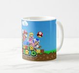 PRETTY UR PARTY Mario Bros.Ceramic Mug, Super Mario Coffee Mug for Kids,Friends, Mugs for Return Gifts, Coffee Mugs, Microwave Safe Tea Mugs, Milk Mug – Capacity 325 ml