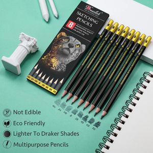Sketching Pencils Set – 8-Piece Drawing Art Kit