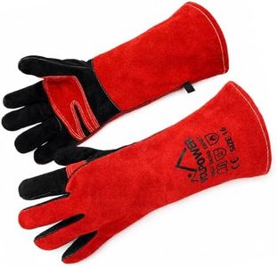 vclpower 16 Inch Welding Gloves Heat Resistant 932°F for BBQ,Oven,Grill,Fireplace MIG,TIG,Stick Welding,Forging,Animal Handling(2XL)