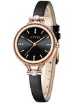 CIVO Watches for Women Leather Analog Waterproof Quartz Small Womens Wrist Watches Fashion Casual Elegant Leather Strap Ladies Watch Dress