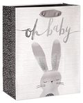 Papyrus 13" Large Gift Bag (Rabbit) for Baby Showers, New Baby, Baptisms, Christenings and All Baby Occasions (1 Bag)