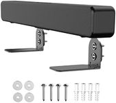 SPORTLINK Soundbar Wall Bracket Mount - Universal No-Slip Metal Sound Bar Shelf Mounting Stand Holder Compatible with LG/Bose/Sonos Beam/Samsung/JBL/Sony Soundbars - Black