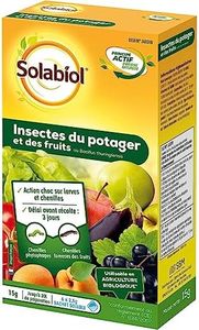 Traitement Insectes du Potager et des Fruits - Bacillus thuringiensis - Efficace contre les Larves et Chenilles