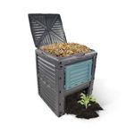 Mobiclinic®, Garden composter, Biobin, No additional costs, 300L, Eco-Friendly, Waste transformer, No tools, No tools required, Ventilation grids, Converts waste into natural compost, Recycled plastic