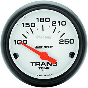 Auto Meter 5757 Phantom Short Sweep Electric Transmission Temperature Gauge, 2-1/16"