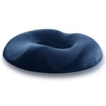 Donut Cushion for Pressure Relief, NHS Ring Seat Doughnut Cushions for Sciatica Haemorrhoids, Orthopaedic Bed Sores, Prostate, Piles, Ulcers, Coccyx Back Pain Relief, and Comfort Sitting