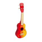 Hape Kid's Wooden Toy Ukulele in Red