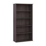 Bush Business Furniture Studio C Tall 5 Shelf Bookcase in Storm Gray, Large Bookshelf for Home or Professional Office