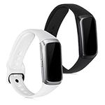 kwmobile Straps Compatible with Samsung Galaxy Fit (SM-R370) Straps - 2x Replacement Silicone Watch Bands