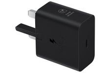 Samsung Galaxy Official 25W Super Fast Charging Travel Adapter (with USB-C to C Data Cable), Black