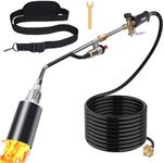 PopWise Weed Torch 36 Inches, Propane Fire Torch Weed Burner High Output 1,200,000 BTU with 10FT Hose, Heavy Duty Flame Weeder with Self Igniting for Garden, Wood, Roof Asphalt, Snow, Road Marking