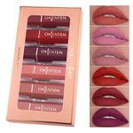 Lipstick Makeup Set,Matte Lipstick Lasting Beauty Lips, Intense Pigments,Waterproof Long Lasting Lip Makeup Kit Makeup Gift Set (6 Colors) - Gifts for Women