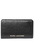 Marc Jacobs S104L01SP21 Black With Gold Hardware Groove Medium Bifold Women's Leather Wallet, One Size, Black, Bifold Wallet