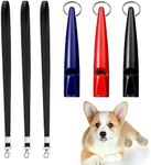 Dog Whistle, 3Pcs Professional Dog Whistles for Recall, Plastic Dog Whistles with Strap Lanyard, Dog Whistle with High Pitch to Stop Barking & Puppy Dog Training (3Pcs)