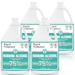 Rapid Chemical Isopropyl Alcohol 75 Percent - Made in Canada - (4 x 4L) USP Grade Rubbing Alcohol - Bulk Bottle 75% Alcohol for Electronics and Surface Cleaner