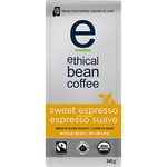 Ethical Bean Coffee Sweet Espresso Medium Dark Roast Fairtrade Organic Coffee, 340g