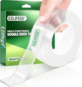 EZlifego Double Sided Tape Heavy Duty(Extra Large 16.5FT), Nano Adhesive Mounting Tape Wall Decor,Sticky Picture Hanging Adhesive Strips Poster Tape
