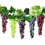 Mangdunt 5 Bunches Artificial Grape