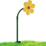 Flower Shaped Sprinkler for Yard | 720° Rotatable Daisy Water Sprinkler with 2 Adapters | Funny Garden Dancing Daisy Flower Garden Irrigation System for Watering, Kids Outdoor Hoghaki