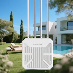 AX1800 WiFi 6 Wireless Outdoor Access Point, WAVLINK Long Range Outdoor WiFi with PoE | Dual Band | Up to 128 Devices, IP67 Waterproof,Supports Extender/AP/Repeater for Farm,Courtyard,RV,Campsite