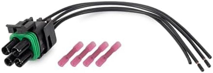 ENA 4-Way Female IAC Idle Air Control Valve Connector PT127 Multi-Purpose Pigtail Compatible with 85-95 Chevy GMC Pontiac Cadillac Oldsmobile Buick Blazer C1500 5.0L 5.7L 6.5L V8 Replacement for S555