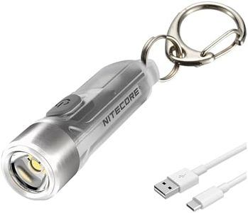 Nitecore Tiki Keychain Flashlight With Uv High Cri Lights, 300 Lumens Usb Rechargeable And Lumentac Charging Cable (Plastic), 300 Lumen