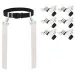 Gameday 6 Player Pop Flag Football Set-Complete w/Flags, Belts and carry Backpack, White, One Size