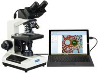 OMAX Built-in 3MP Camera 40X-2000X Digital Biological Compound Binocular LED Light Microscope with Double Layer Mechanical Stage Oil Immersion NA1.25 Condenser
