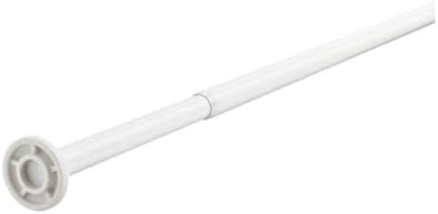 IKEA BOTAREN Shower Curtain Rod, White, Adjustable 120-200 cm, Spring Mechanism, No-Drill Installation