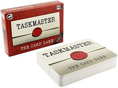 Official Taskmaster The CARD Game - Compete Against Family & Friends In Quick Play Tasks From The TV Show Hosted By Greg Davies & Little Alex Horne - Travel Size - Make Memories Together This New Year