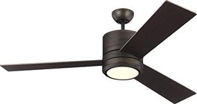 Monte Carlo Fans Canada 3VNMR56RBD-V1 Vision Max - 56 Inch 3 Blade Ceiling Fan with Light Kit, Finish Color: Roman Bronze