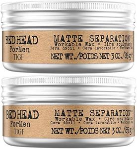Bed Head for Men by TIGI Matte Separation Mens Firm Hold Hair Wax, 85 g, Pack of 2