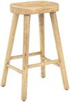 Elm home and garden 68cm Wooden Bar Stool Kitchen Pub Cafe Solid