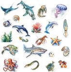 CHEFAN Ocean Animal Felt Board Story Pieces, Flannel Under The Sea Figure Precut Graph Marine Animals Themed Toy for Preschool Storytelling - 22 Pcs