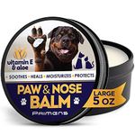 Natural Dog Paw Balm, Dog Paw Protection for Hot Pavement, Dog Paw Wax for Dry Paws & Nose, Canine Paw Moisturizer for Cracked Paws, Cream Butter for Cat, Dogs Paw Protectors (5 OZ)