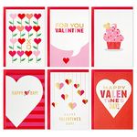 Hallmark Valentines Day Cards Assortment, Pink and Red (36 Cards and Envelopes)